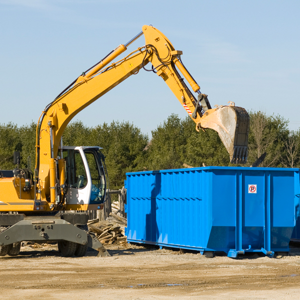 can i choose the location where the residential dumpster will be placed in Granger